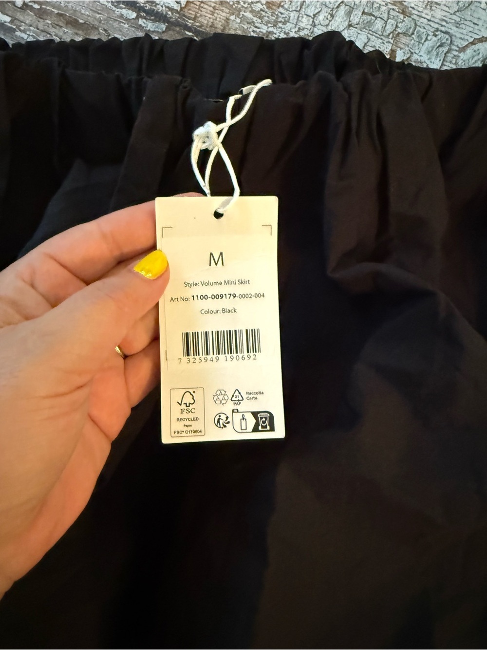 Nakd Black Bubble Mini Skirt - Women Size medium BNWT - Picture 4 of 6
